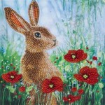  Crystal-Art-9624 Crystal Art - Kit Broderie Diamant - Lapin