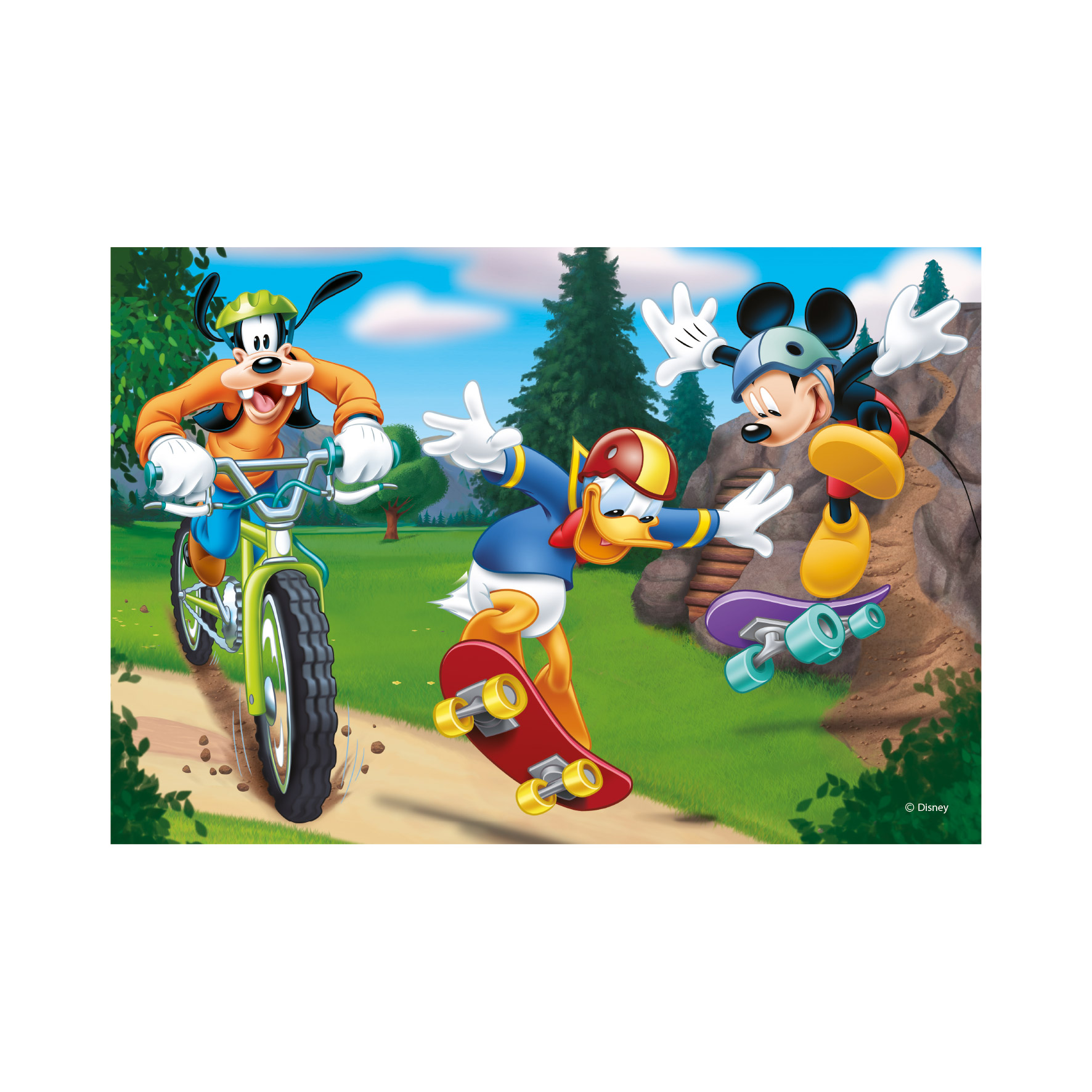 3 Puzzles - Mickey Dino-33527 55 pièces Puzzles - Mickey et Minnie