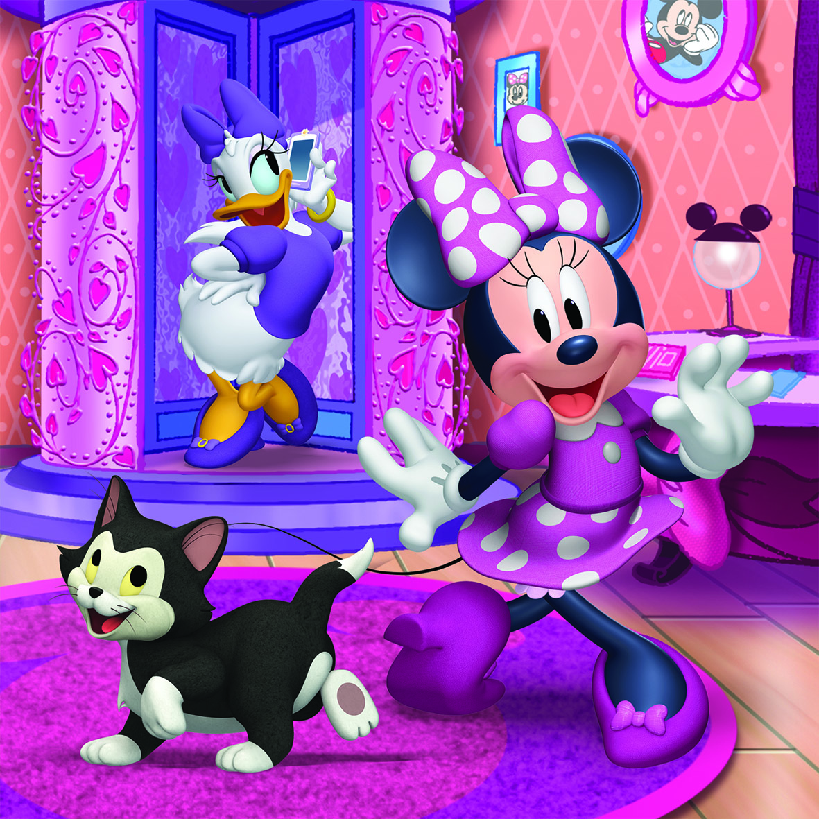 Puzzle Minnie et Daisy Disney - Puzzle enfant 3 ans et plus.