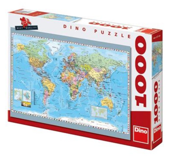 Carte du Monde (en anglais) - 1000 Teile - DINO Puzzle ...