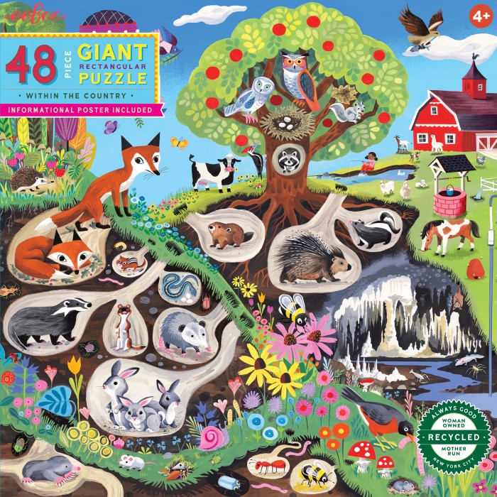 Puzzle eeBoo-51187 Dans le Pays