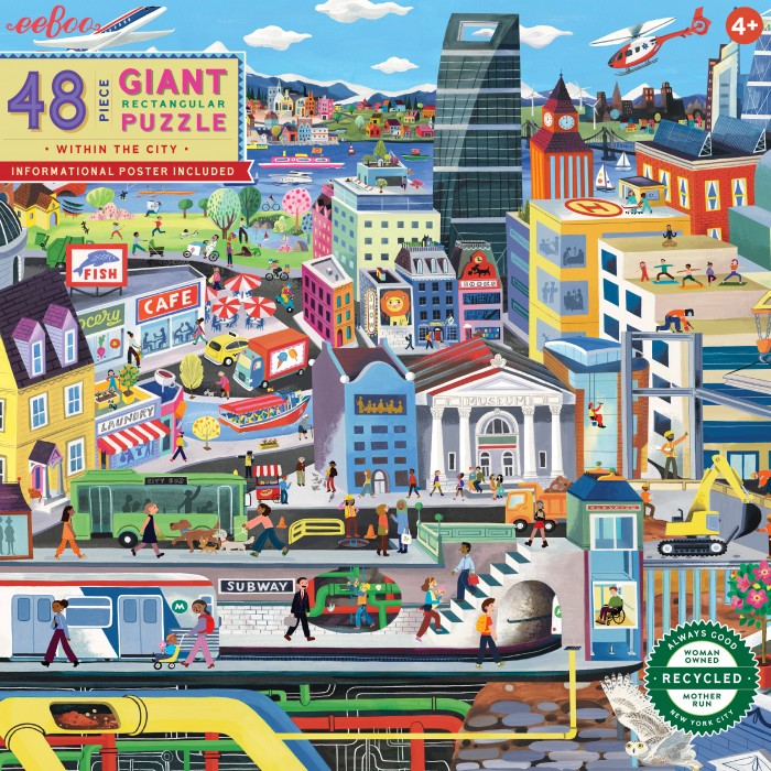 Puzzle eeBoo-51190 Dans la Ville