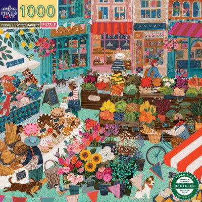 Puzzle Eeboo-51595 English Green Market