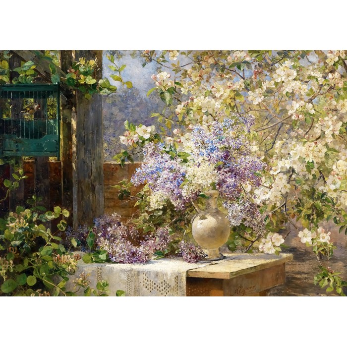 Puzzle  Enjoy-Puzzle-1134 Marie Egner : Dans la Tonnelle Fleurie