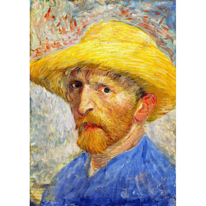 Puzzle  Enjoy-Puzzle-1143 Vincent Van Gogh : Autoportrait au chapeau de paille