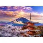 Puzzle  Enjoy-Puzzle-1368 Mont Fuji au Printemps, Japon