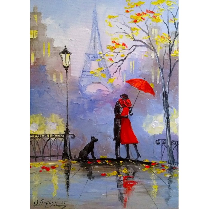 Puzzle  Enjoy-Puzzle-1832 Jour de Pluie à Paris