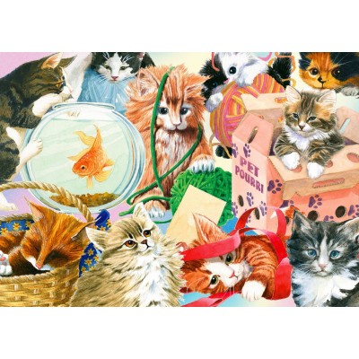 Puzzle Enjoy-Puzzle-1898 Curious Cats