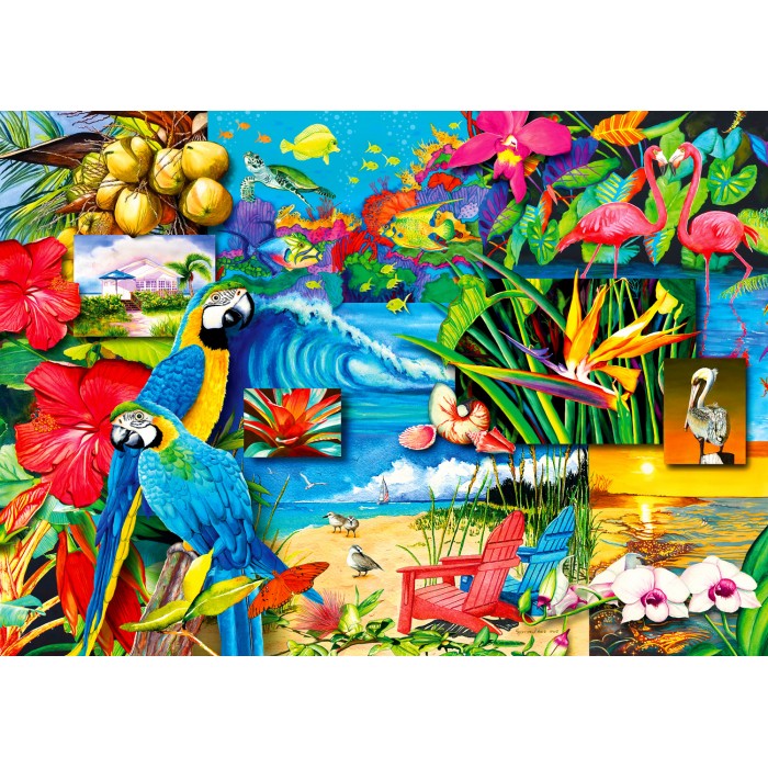 Puzzle  Enjoy-Puzzle-2034 Trésors Tropicaux