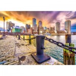 Puzzle  Enjoy-Puzzle-2079 Port de Boston au Crépuscule, États-Unis