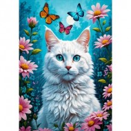 Puzzle  Enjoy-Puzzle-2140 Chat Blanc