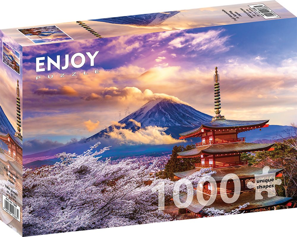 Mont Fuji au Printemps, Japon - 1000 Teile - ENJOY PUZZLE Puzzle