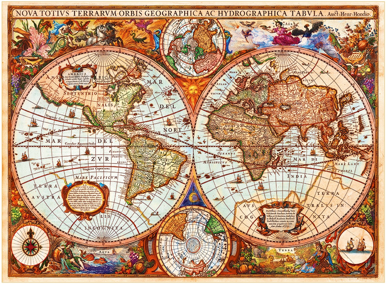 Carte Du Monde En Puzzle