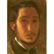 Puzzle  Grafika-01767 Edgar Degas : Autoportrait avec Col Blanc, 1857