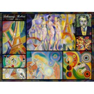Puzzle  Grafika-F-30211 Robert Delaunay - Collage