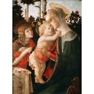 Puzzle  Grafika-F-30336 Sandro Botticelli: La Vierge à l'Enfant, le Jeune Saint Jean-Baptiste, 1470-1475