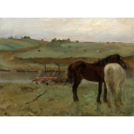 Puzzle  Grafika-F-30485 Edgar Degas : Chevaux dans un Pré, 1871