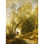 Puzzle  Grafika-F-30545 Jean-Baptiste-Camille Corot : La Forêt de Coubron, 1872