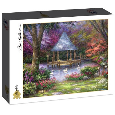 Puzzle Grafika-F-30782 Chuck Pinson - Swan Pond