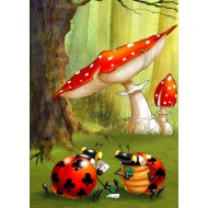 Puzzle  Grafika-F-32646 François Ruyer - Poker des Coccinelles