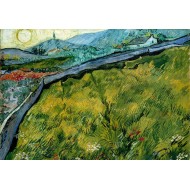 Puzzle  Grafika-F-32773 Van Gogh - Enclosed wheat field with rising sun, 1889