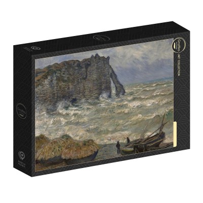 Puzzle Grafika-F-32783 Claude Monet - Mer agitée à Étretat, 1883