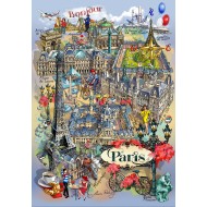 Puzzle  Grafika-F-33395 Paris Collage