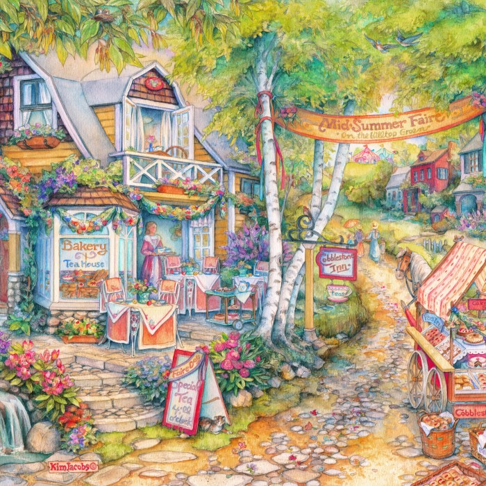 Puzzle Grafika-F-33671 Cobblestone Inn