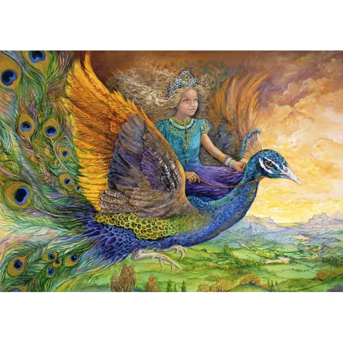 Puzzle Grafika-T-00275 Josephine Wall - Peacock Princess