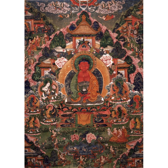 Puzzle Grafika-T-00600 Buddha Amitabha in His Pure Land of Suvakti