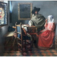 Puzzle  Grafika-T-02223 Vermeer Johannes : La Jeune Fille au Verre de Vin, 1658-1660