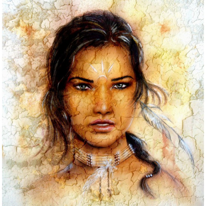 Puzzle  Grafika-T-02289 Femme Indienne