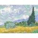 Van Gogh Vincent : Champ de Blé avec Cyprès, 1899