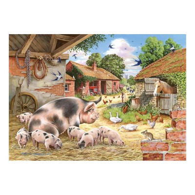 Puzzle House-Of-Puzzles-HP0363 Pièces XXL - Les Porcelets De Poppy
