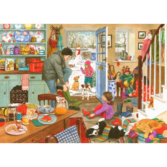 Puzzle  House-Of-Puzzles-HP0594 Chapeaux En Laine Et Bottes En Caoutchouc