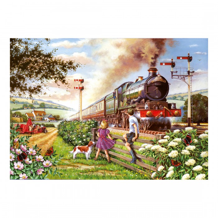 Puzzle  House-Of-Puzzles-HP0731 Enfants Des Chemins De Fer