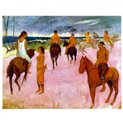 Puzzle Impronte-Edizioni-049 Paul Gauguin - Cavaliers sur la Plage