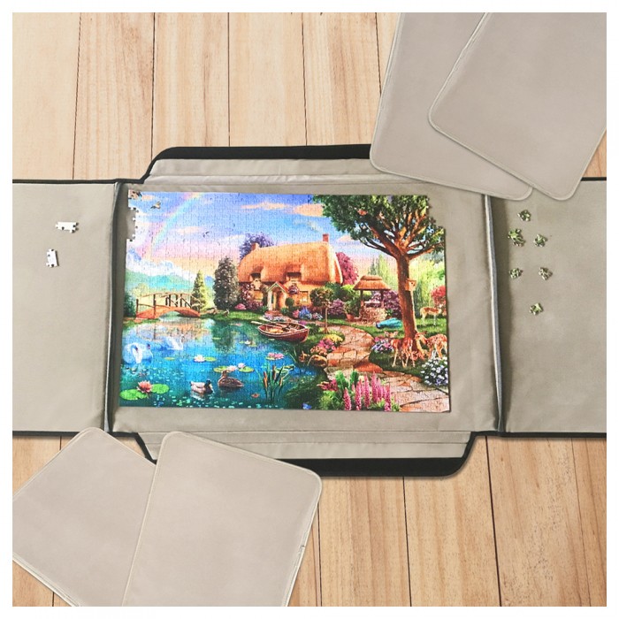 Jig-and-Puz-80011 Puzzle Board - Double Luxe - 1000 Pièces