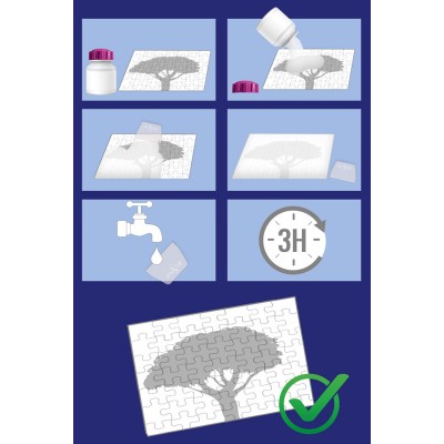 Jig-and-Puz-80019 Colle 120 ml pour 2 Puzzles 1000 Pièces avec Spatule