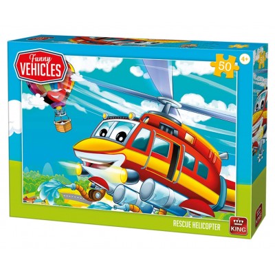 Puzzle King-Puzzle-05519 Hélicoptère de Secour