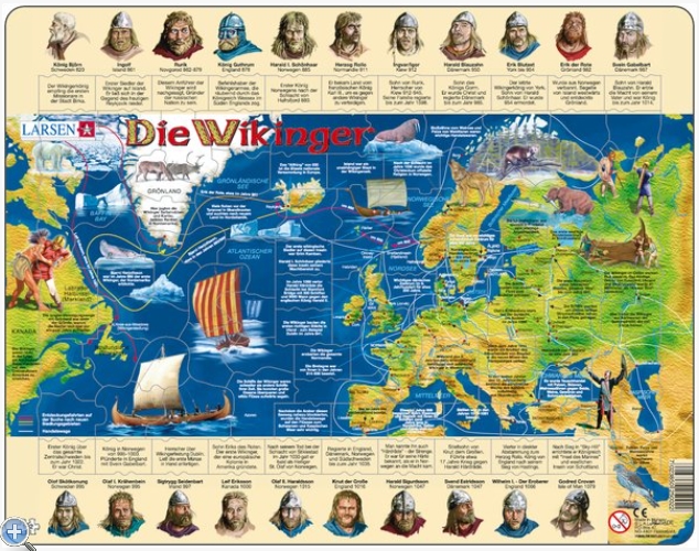 puzzle cadre - les vikings (en allemand)