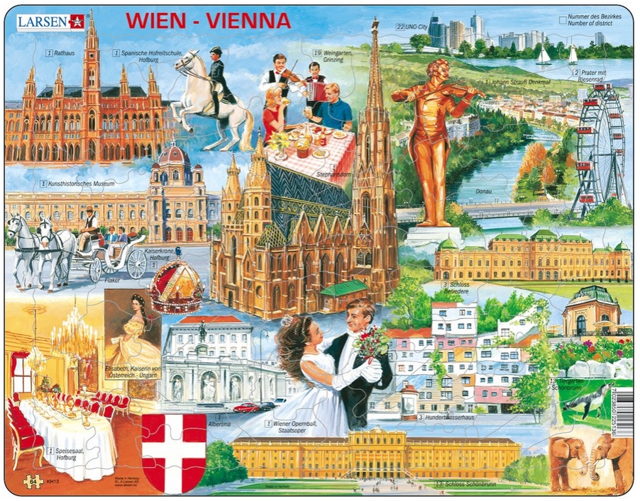 Puzzle Cadre - Souvenirs de Vienne