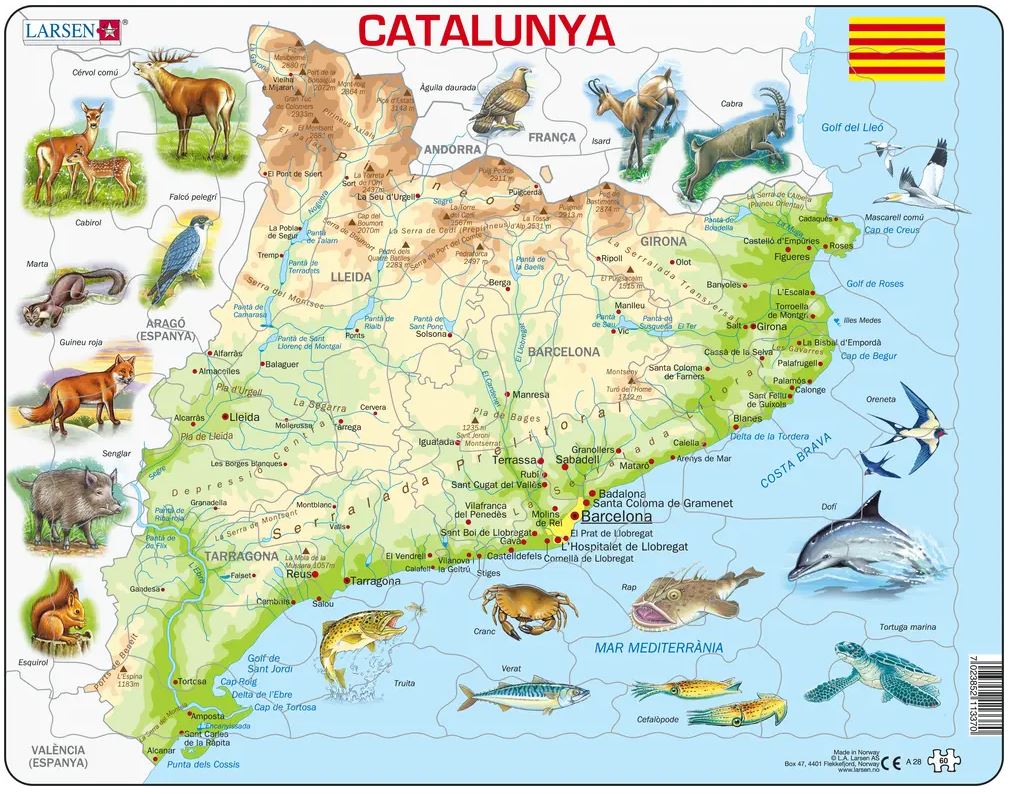 Puzzle Cadre - Catalogne (Catalan)