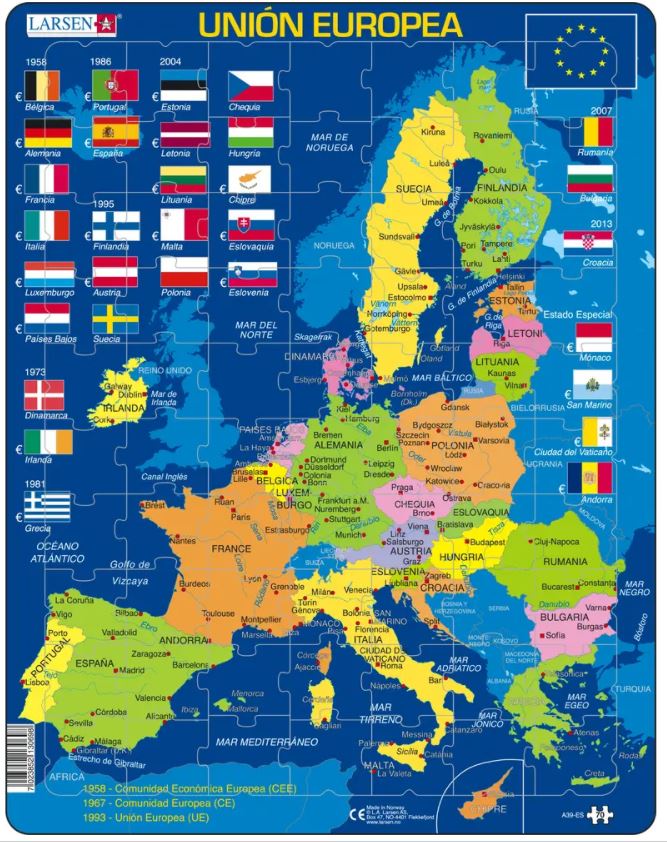 Puzzle Cadre Union Europeenne Espagnol