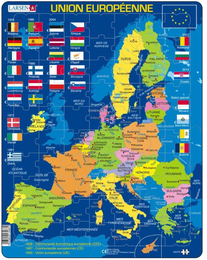 Puzzle Cadre - Union Europeenne (Francais)