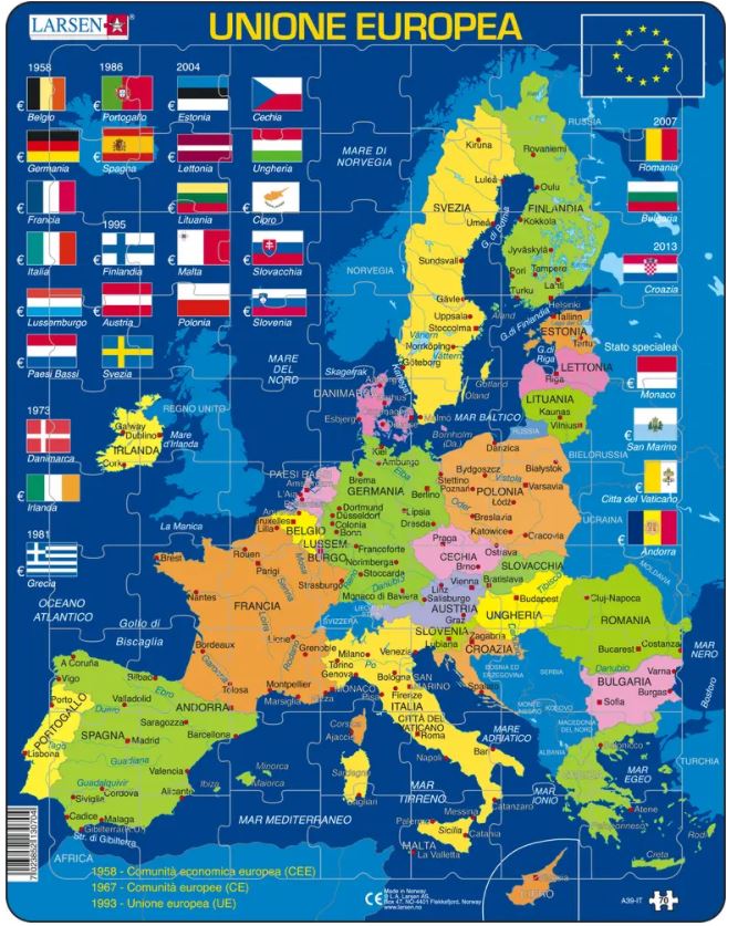 Puzzle Cadre Union Europeenne Italien