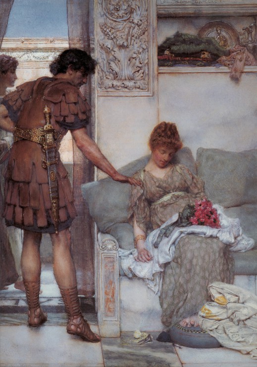 Sir Lawrence Alma Tadema A Silent Greeting