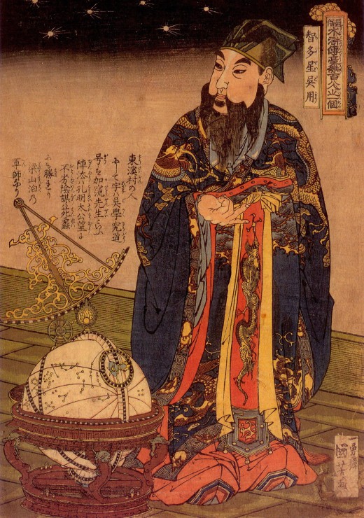 Estampe Japonaise, Utagawa Kuniyoshi : Portrait of Chicasei Goyô, 1827-1830