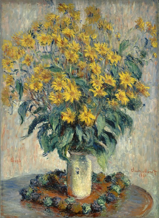 Claude Monet Jerusalem Fleurs dartichaut 1880