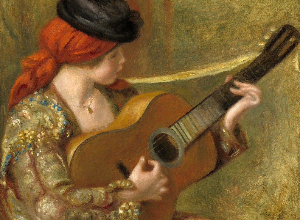 Auguste Renoir : Jeune Femme Espagnole avec une Guitare, 1898